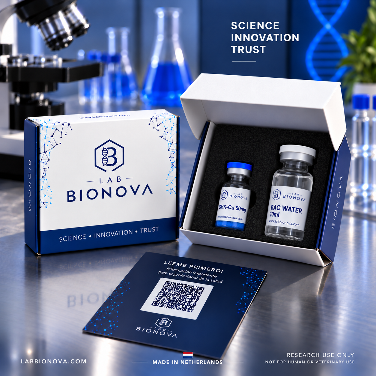 Protocolo GHK-Cu + Agua Bacteriostática 10ml