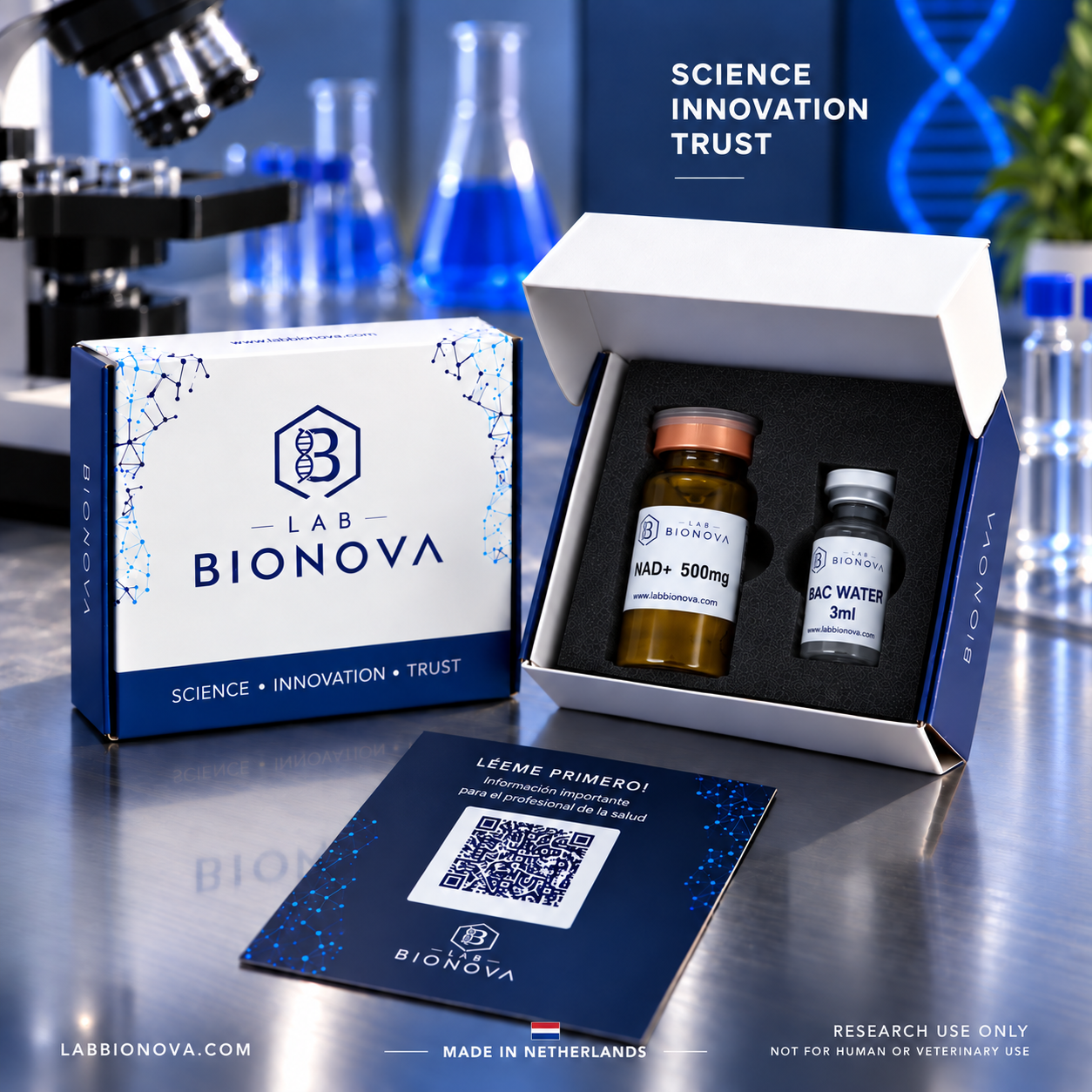 Protocolo NAD+ + Agua Bacteriostática 3ml